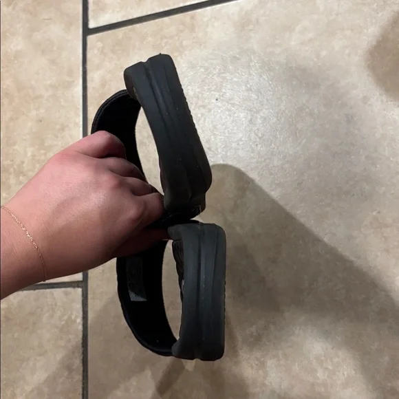 APL Lusso Black Nappa Quilted Leather Slides - Picture 12 of 13